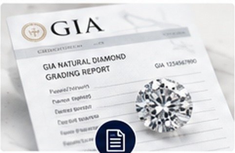 Illustrated anatomy of a diamond grading report