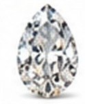 Pear shaped diamond