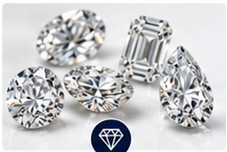 Loose diamonds in several popular shapes