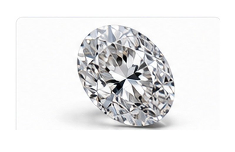 Oval diamond photograph