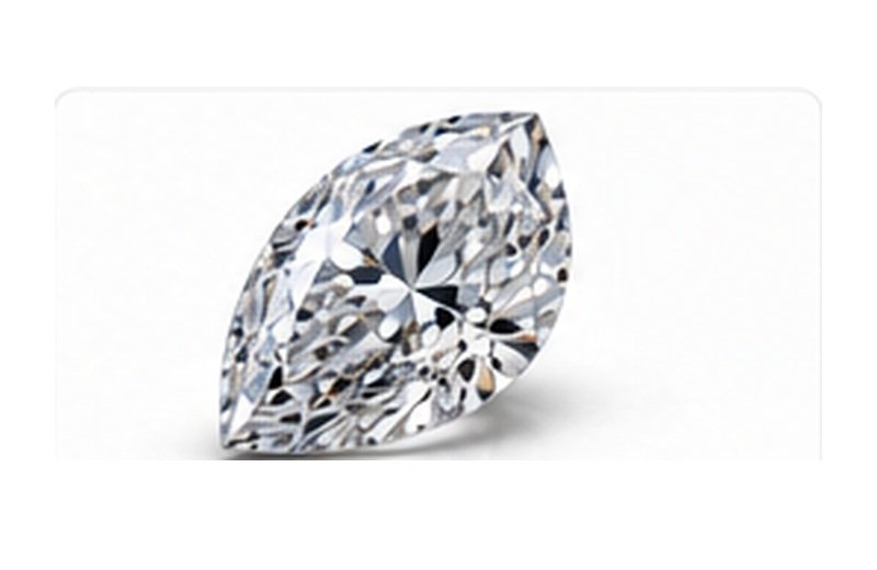 Pear shaped diamond photographed face-up